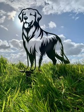 Metal Garden Golden Retriever