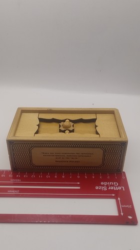 Wooden puzzle box sherlock - puzzle,