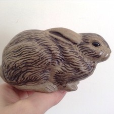 Scarce Poole Pottery CN Stoneware Crouching Rabbit Figurine Wildlife Range