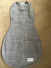 Woombie Convertible Sleep Sack Arms In/Out Baby Swaddle 0-3m 5-13lbs Gray NWOT