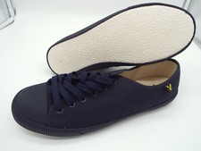 LYLE & SCOTT TIma Canvas Plimsole Shoes 🌍 Size 8 🌎 RRP £48+ 🌏 UK FREEPOST