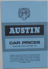 Austin Wolseley MG UK Price