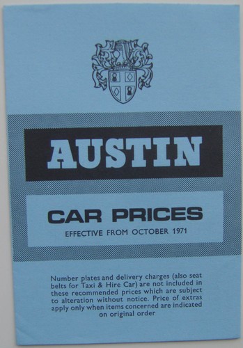 Austin wolseley price - wolseley, uk