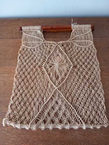 Vintage 1970 raffia - 1970's, macrame