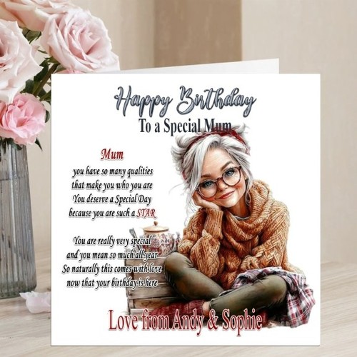 Personalised birthday card - personalised,