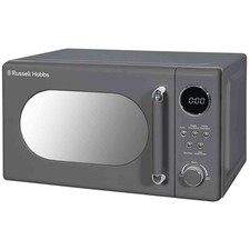 Russell Hobbs Retro Microwave Oven 20L Digital Grey RHM2044G & Defrost Function