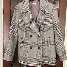 John Rocha Debenhams 3/4 Length Coat In Size 16 In Polyester & Lining