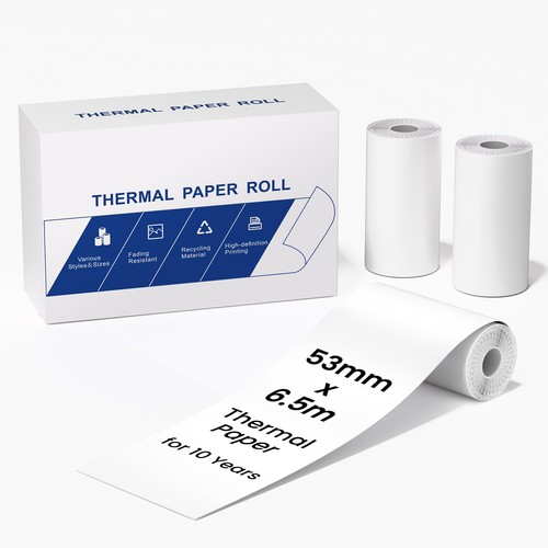 53mm white non adhesive - 53mm, non-adhesive