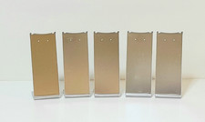 5 SMALL PENDANT & EARRINGS DISPLAY STANDS, MIRROR ACRYLIC 11x4.5cms, USED ONCE