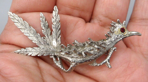 Vtg desert bird brooch - desert,
