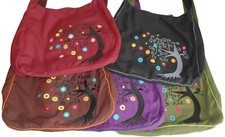 Fair Trade Nepalese Cotton Tree Of Life Hobo Travel Hippy Festival Boho Bag