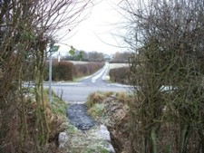 Photo 6x4 Across the road Kingham The diverted footpath from Kingham meet c2009