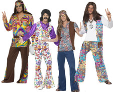 Adult Mens 60s 70s Hippie