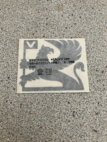 Vauxhall griffin decal sticker - vauxhall,