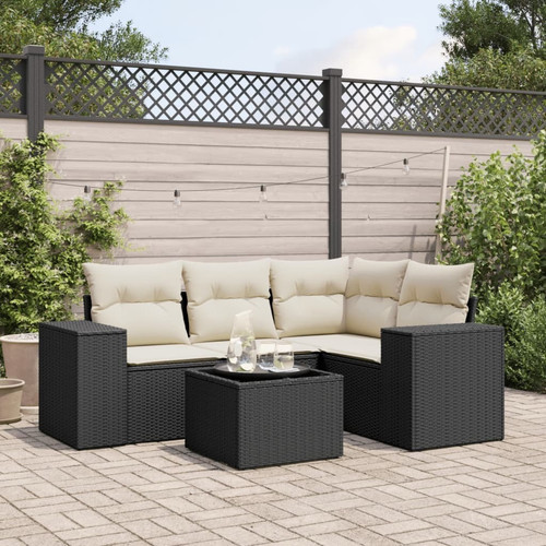 Garden sofa set black - garden,