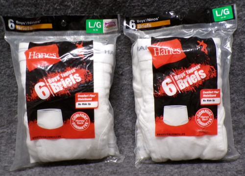 Lot hanes boys tagless - of, 2