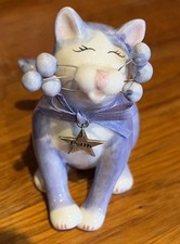 Small WhimsiClay ceramic cat
