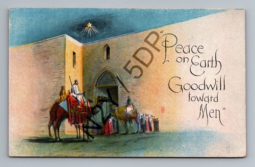 1917 christmas postcard wise - christmas,