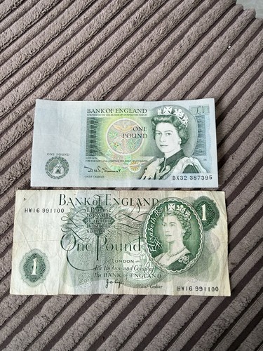 Vintage bank notes - vintage, £1