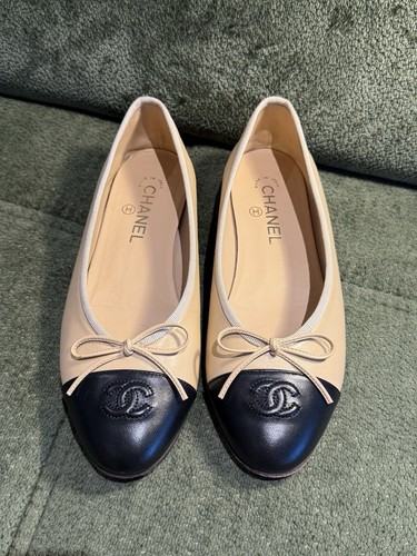 Chanel beige black - beige, &