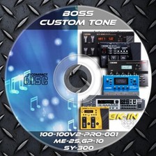 6,758 Patches BOSS SY-300,ME-25,GT-Pro,100,100v,GT-001,GP-10 Preset Tone Library