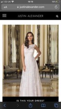 Beautiful Justin Alexander Wedding Dress - Size 8/10