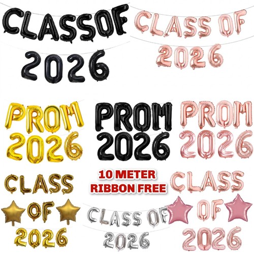 Prom 2026 balloons foil - 16",
