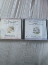 Beatrix Potter Audiobook CDs – Mrs Tiggy-Winkle & Tom Kitten (2002, 4 Discs)
