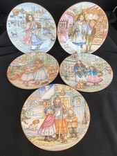 Royal Worcester - The NSPCC Christmas Plates 1988 - 1992 ... Set of Five