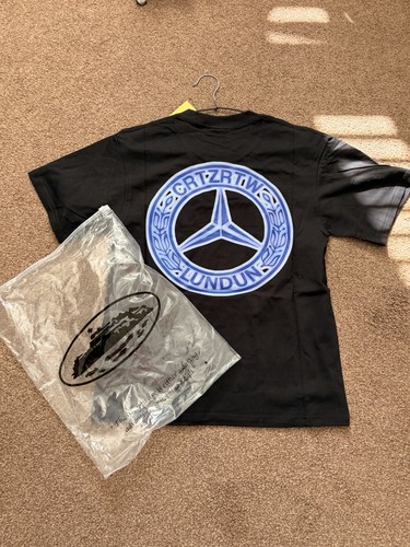 Black mercedes corteiz - black, t-shirt