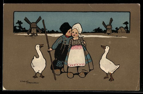 Artist postcard ethel - postcard,