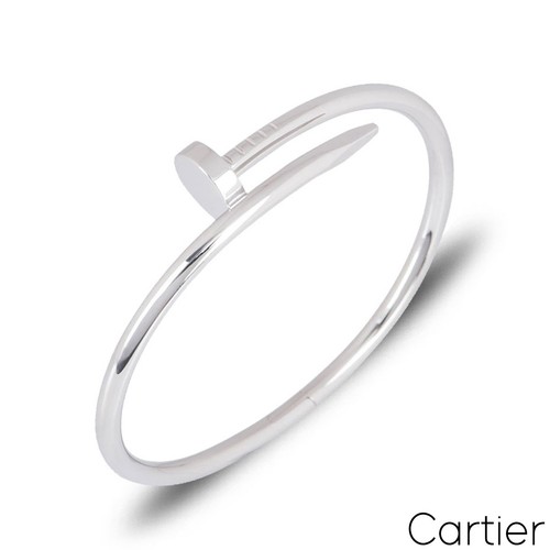 Cartier white gold plain - plain, juste