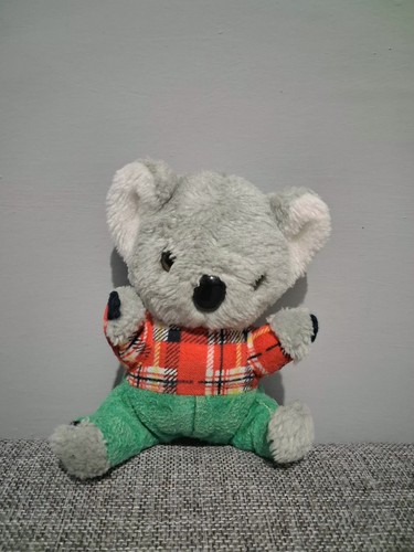 Vintage small grey tartan - small,