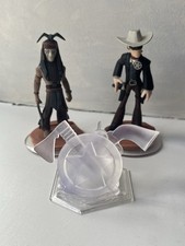 DISNEY INFINITY 1.0 Lone Ranger Tonto Figures & Play Set Wii & U Xbox 360 PS3