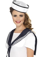 Sailor Scarf & Hat, White