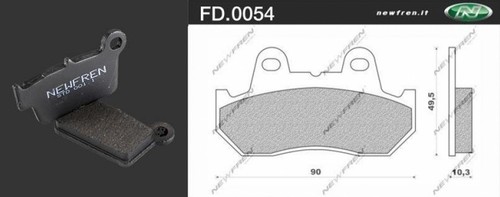 Front brake pads newfren - 2,