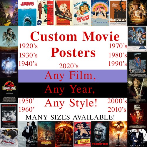 Custom movie poster printing - custom,