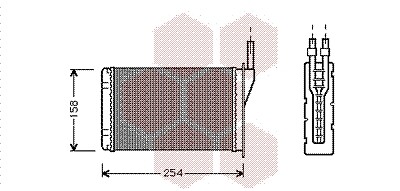 Heat exchanger interior - heat,