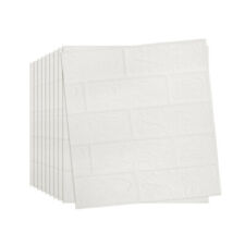 60Pcs Stick On Tiles Self-Adhesive Kitchen Bathroom 3D Wall Stickers Tiles Decor