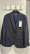 M&S Linen Blend Tailored Fit Jacket/Blazer UK Size 42 Short(Dark Navy) Brand New