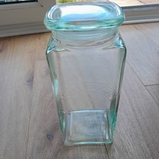 Vintage Square  Airtight Glass Kilner Storage Jars by Ravenhead