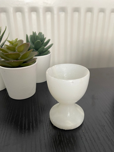 Vintage pedestal egg cup - vintage,