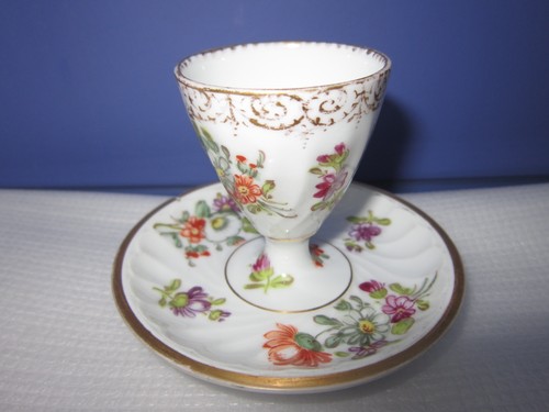 Antique dresden gilded china - antique,