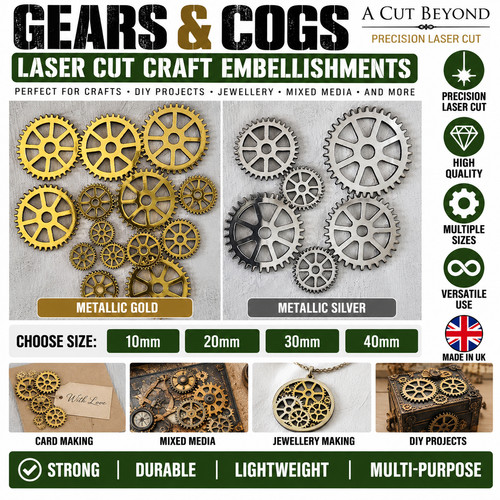 Gears cogs 10mm 20mm 30mm - gears,