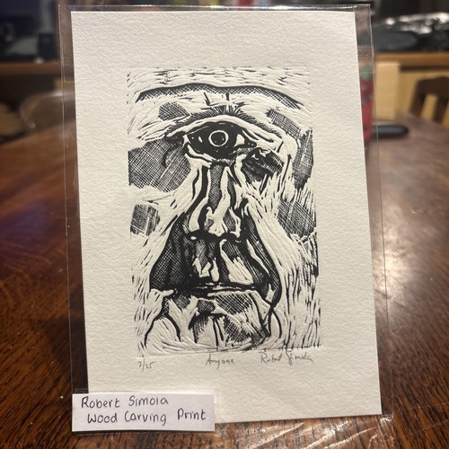 Robert simola woodcut - simola, relief