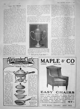 Original Old Antique Print