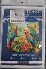 Cross stitch kit "Parrots" pre