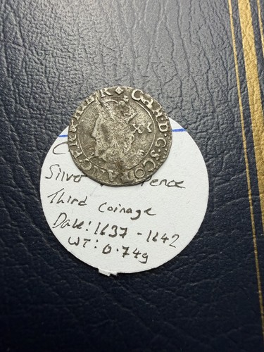 Hammered scottish coin - hammered,