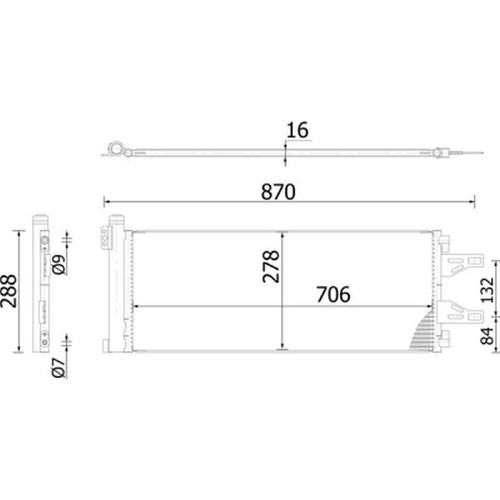 Mahle condenser for fiat - condenser,