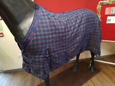 Blue And Red Check Masta Lightweight Stable Rug 6ft3 6'3" CAL 2426